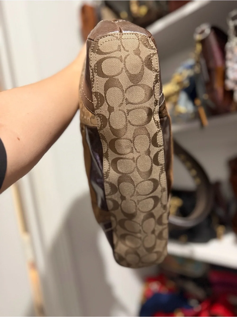 Vintage Coach Patchwork Large Hobo Bag